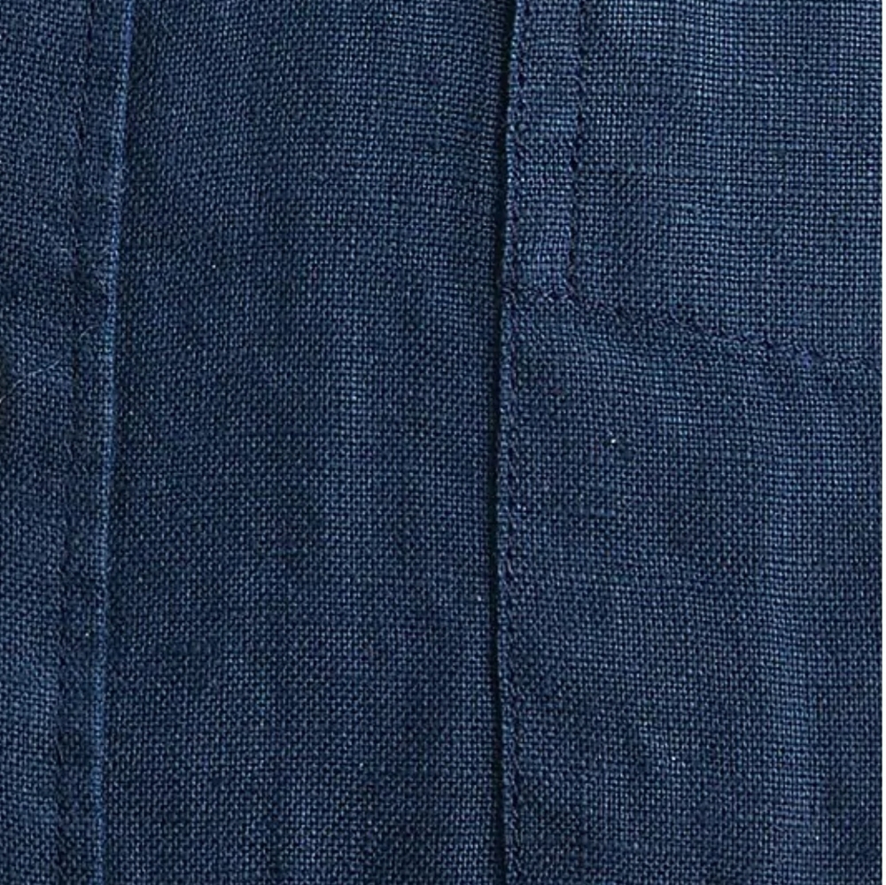 J CREW💥New💥Navy Linen/Cotton Casual Button-Down Shirt - Picture 4 of 4
